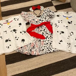 Kids 101 Dalmatians themed Disney outfits. All in great condition.